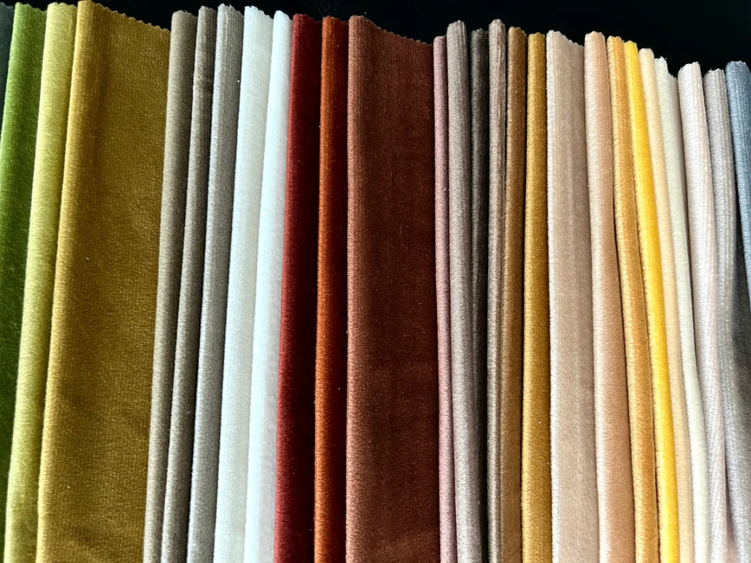 100% Polyester Weight 230-240GSM Holland Velvet Soft or Curtain Fabric