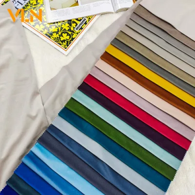 Nouvelle Arrivée 100% Polyester DTY Holland Velours Teint Uni Textile de Maison Meubles Tapisserie D'ameublement Canapé Rideau Tissu