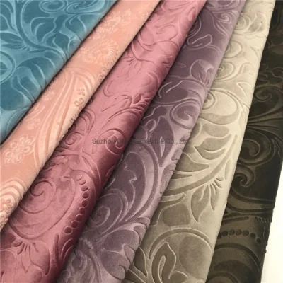 Tissu velours gaufré 100% polyester 3D